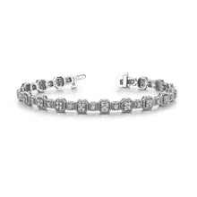 White Gold 14K Jewelry Tennis Bracelet Round Real Diamonds 4 Carats