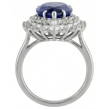 White Gold 14K Pear Tanzanite With Round Natural Earth Mined Diamonds 3.75 Ct Ring New