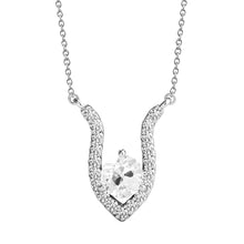White Gold 14K Real Diamond Pendant Round Old Miner V Shape 3 Ct