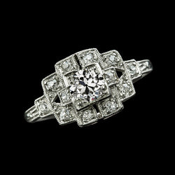 White Gold Anniversary Ring Natural Round Old Mine Cut Diamonds 2.50 Carats