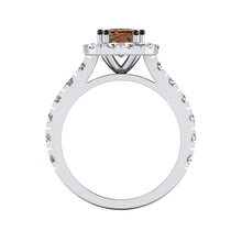 White Gold Brown Genuine Diamond Ring With Accents Jewelry