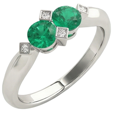 Elegant Gemstone Ring 1 ct – side view