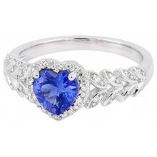natural round sapphire 2.50ct ring top view