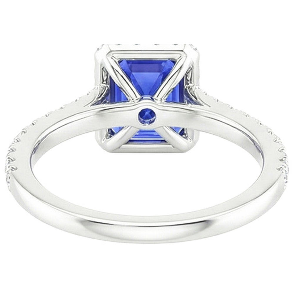 natural emerald sapphire 4.25ct ring close up detail