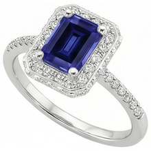 natural emerald sapphire 4.25ct ring side angle