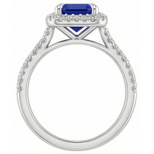 natural emerald sapphire 4.50ct ring side angle