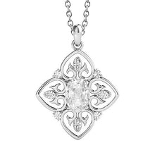 White Gold Natural Earth Mined Diamond Pendant Round & Oval Old Miner 3 Carats Prong Set