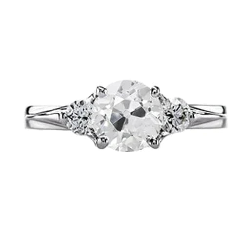 White Gold Natural Diamond Ring For Women