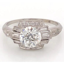 White Gold Real Diamond Ring 3.50 Carats Milgrain Jewelry New