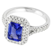 White Gold Sapphire Engagement Ring For Women