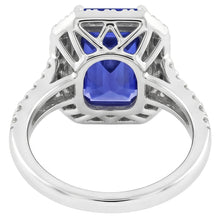 White Gold Sapphire Engagement Ring For Women