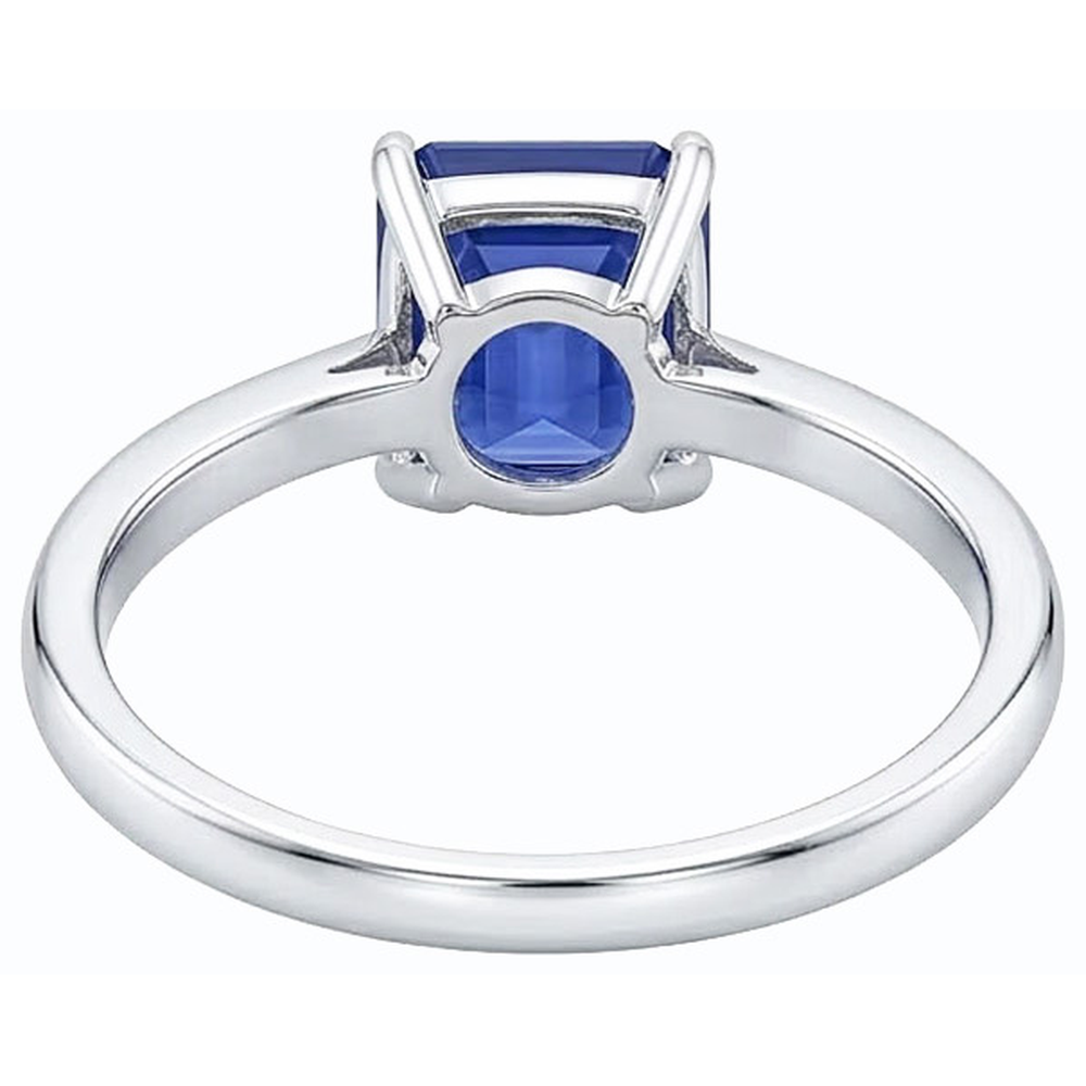 natural emerald sapphire 2ct ring front view