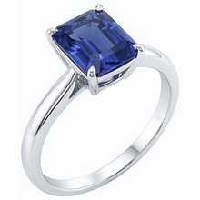 natural emerald sapphire 2ct ring side angle