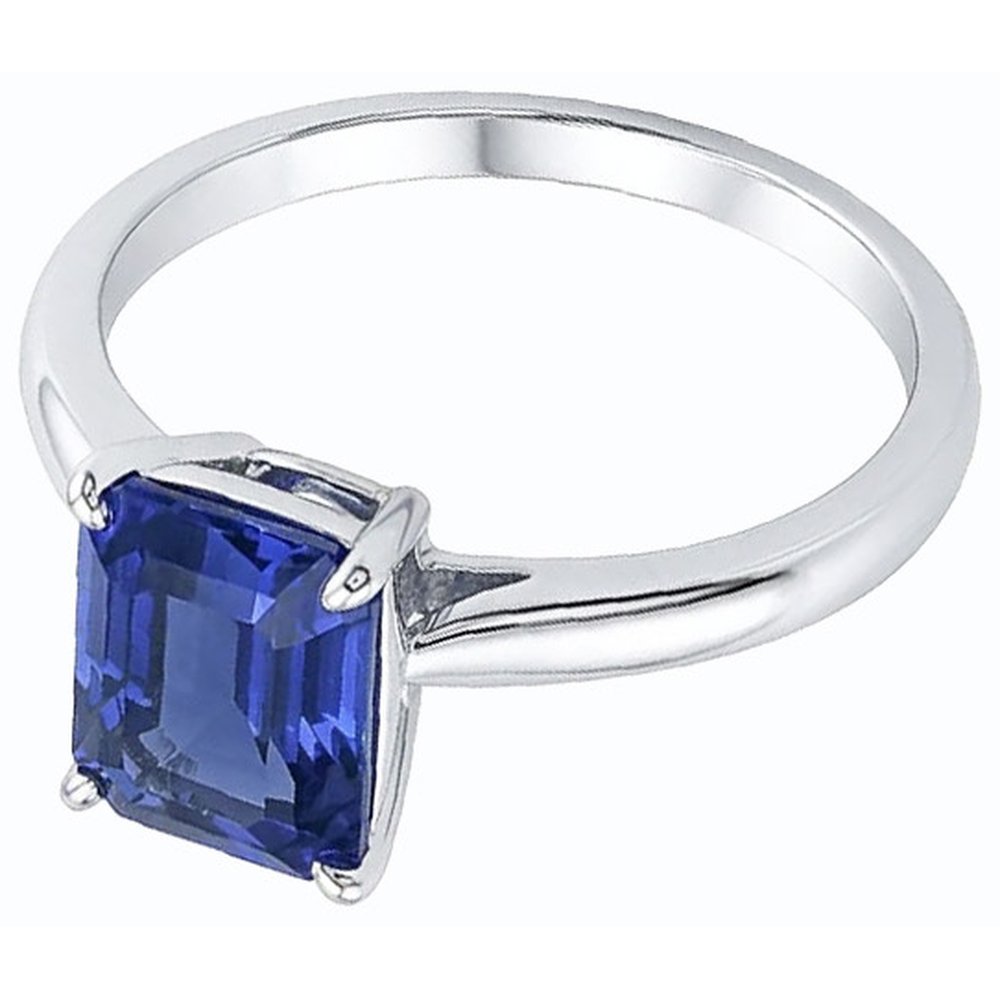 natural emerald sapphire 2ct ring close up detail