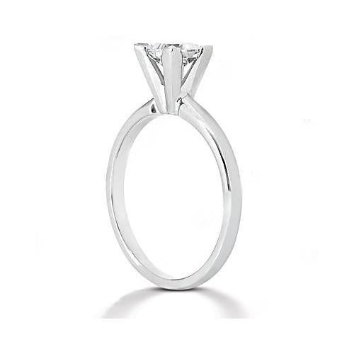 White Gold Solitaire Princess Cut Natural Diamond Ring 2.51 Ct.2
