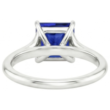 natural princess sapphire 5ct ring side angle
