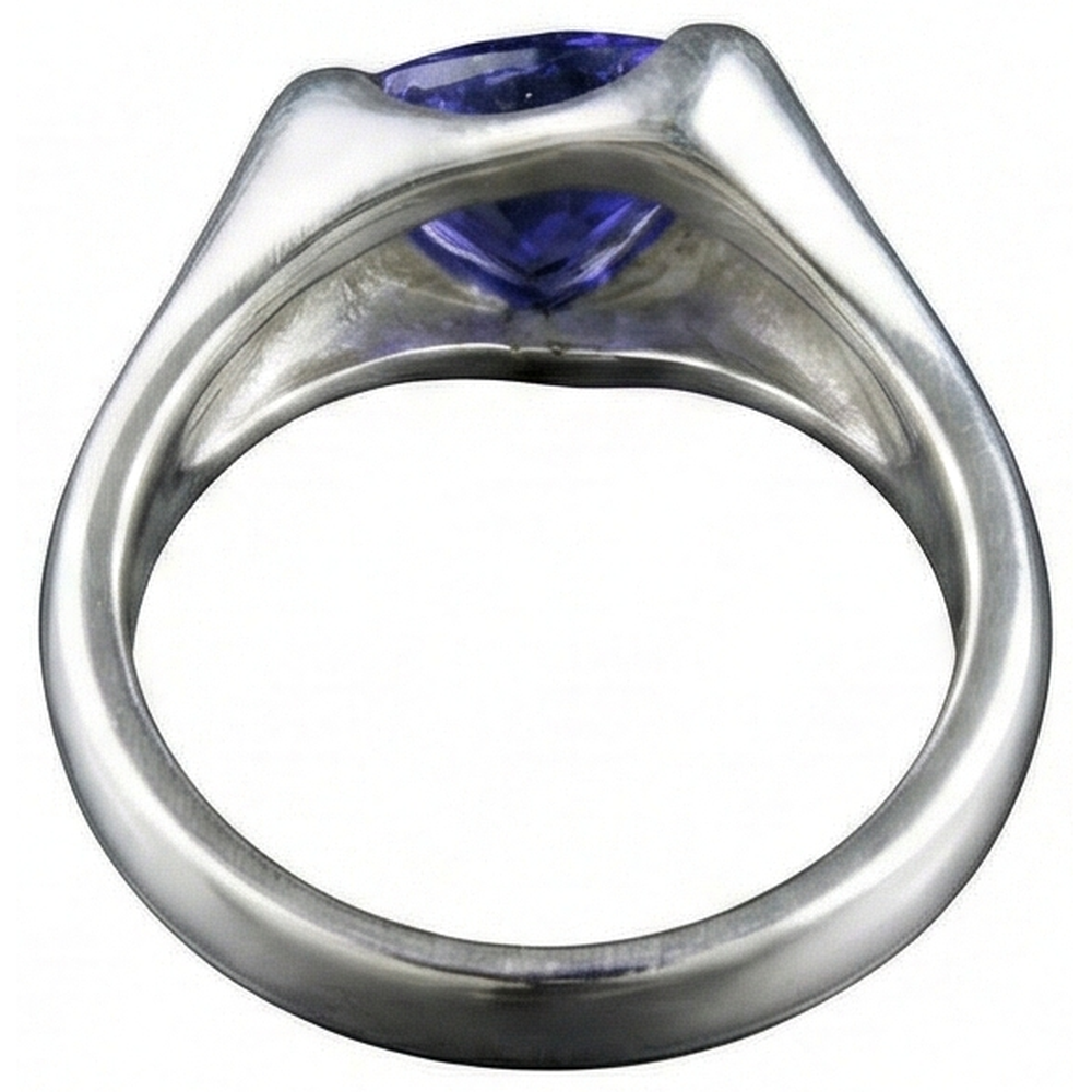 White Gold Trillion Tanzanite 1 Carat Solitaire Ring New
