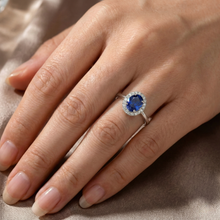 White Gold 14K 2.30 Ct Ceylon Sapphire Natural Earth Mined DIAMOND ( NOT LAB GROWN )s Ring New