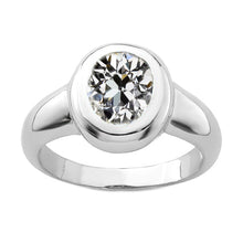 Earth-Mined Fine Diamond Solitaire Engagement Ring 3 ct 14K White Gold – main view