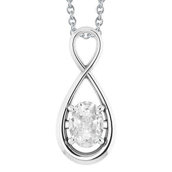 Brilliant Diamond Old Mine Cut Pendant 2.50 ct – 14K White Gold