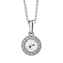 Luxury 1-ct Brilliant Diamond Pendant Necklace