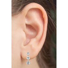 High-End Brilliant Diamond Earrings 1.50 ct – angle view