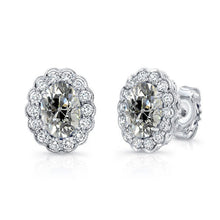 Old Mine Cut Fine Diamond ring in 14K White Gold – main view