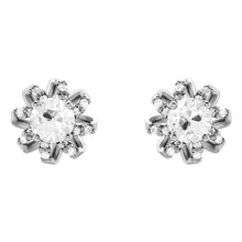 Real Diamond Drop Earrings 1 ct 14K White Gold – main view
