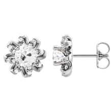 Real Diamond Drop Earrings – front view