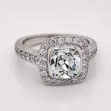 Earth-Mined Diamond Halo Engagement Ring – main view