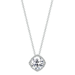 Luxury Brilliant Diamond Pendant – 1.50 ct 14K White Gold