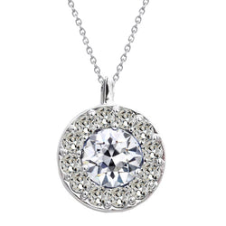 Diamond Halo 3 ct F/VS1 – 14K White Gold