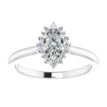Fine Diamond Halo Ring 1.50-ct 14K White Gold – main view