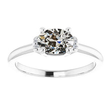 Halo Ring 14 Karat White Gold with Fine Diamond – main view