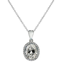Real Diamond Drop Pendant 3 ct 14 Karat White Gold – main view