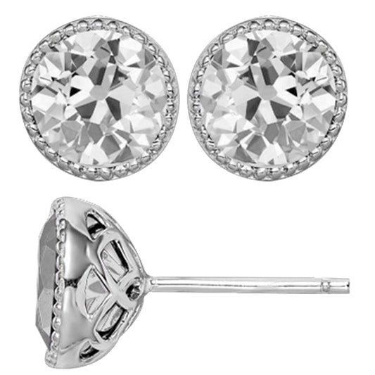 Earrings 14K White Gold with Diamond – main view