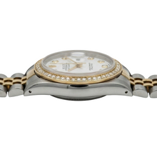 White Dial Bezel Jubilee Ss & Gold Rolex Date Just Lady Watch