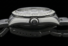 White Dial Custom Natural Earth Mined Diamond Big Bezel Rolex Dj Watch Stainless Steel