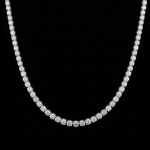 White Gold 9 Carat Lab Grown Diamonds Tennis Necklace 14K