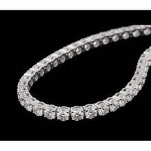White Gold 9 Carat Lab Grown Diamonds Tennis Necklace 14K