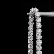 White Gold 9 Carat Lab Grown Diamonds Tennis Necklace 14K
