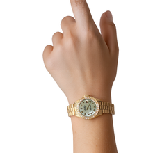 White Mop Roman Dial Presidential Watch Rolex Dj Natural Earth Mined Diamond Bezel Gold P2