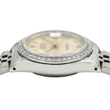 White Roman Dial Date Just Natural Earth Mined Diamond Bracelet Rolex Ladies Watch