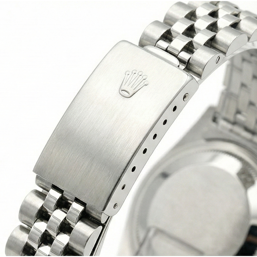 White Roman Dial Date Just Natural Earth Mined Diamond Bracelet Rolex Ladies Watch