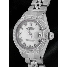 White Roman Dial Diamond Bezel Rolex Dj Watch Ss Jubilee Bracelet1