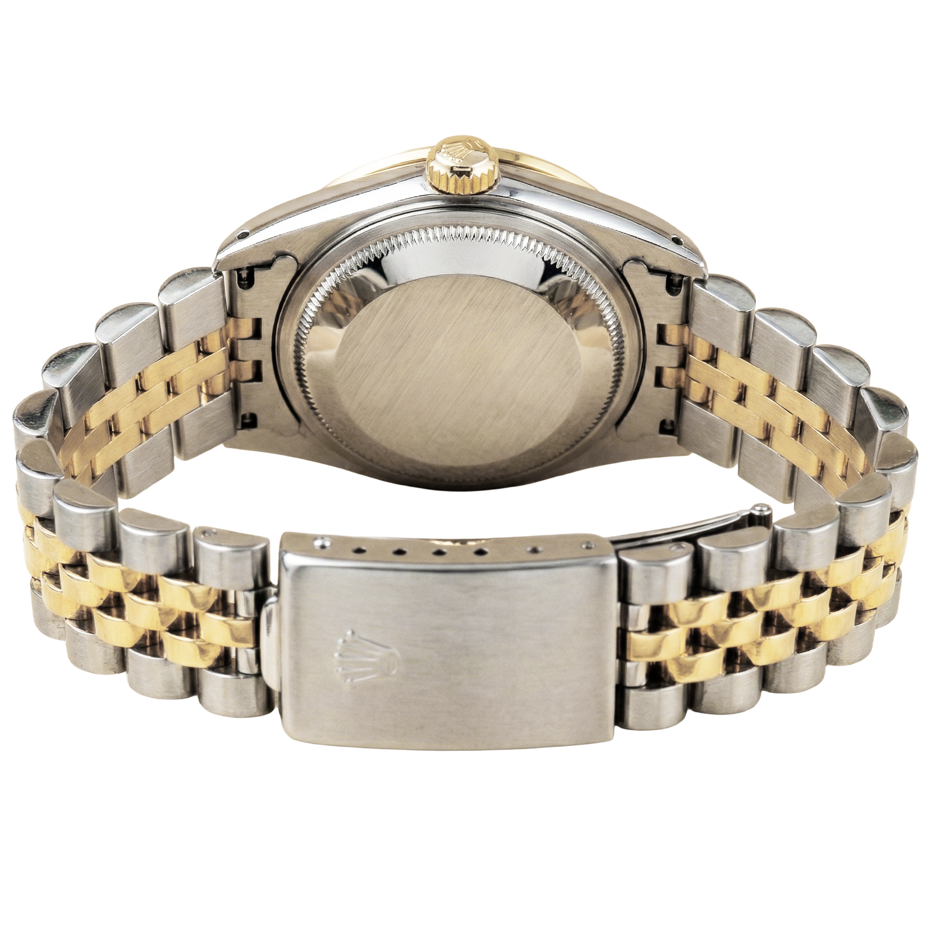 White Roman Dial Natural Earth Mined Diamond Bezel Rolex Date Women Watch Tt Jubilee