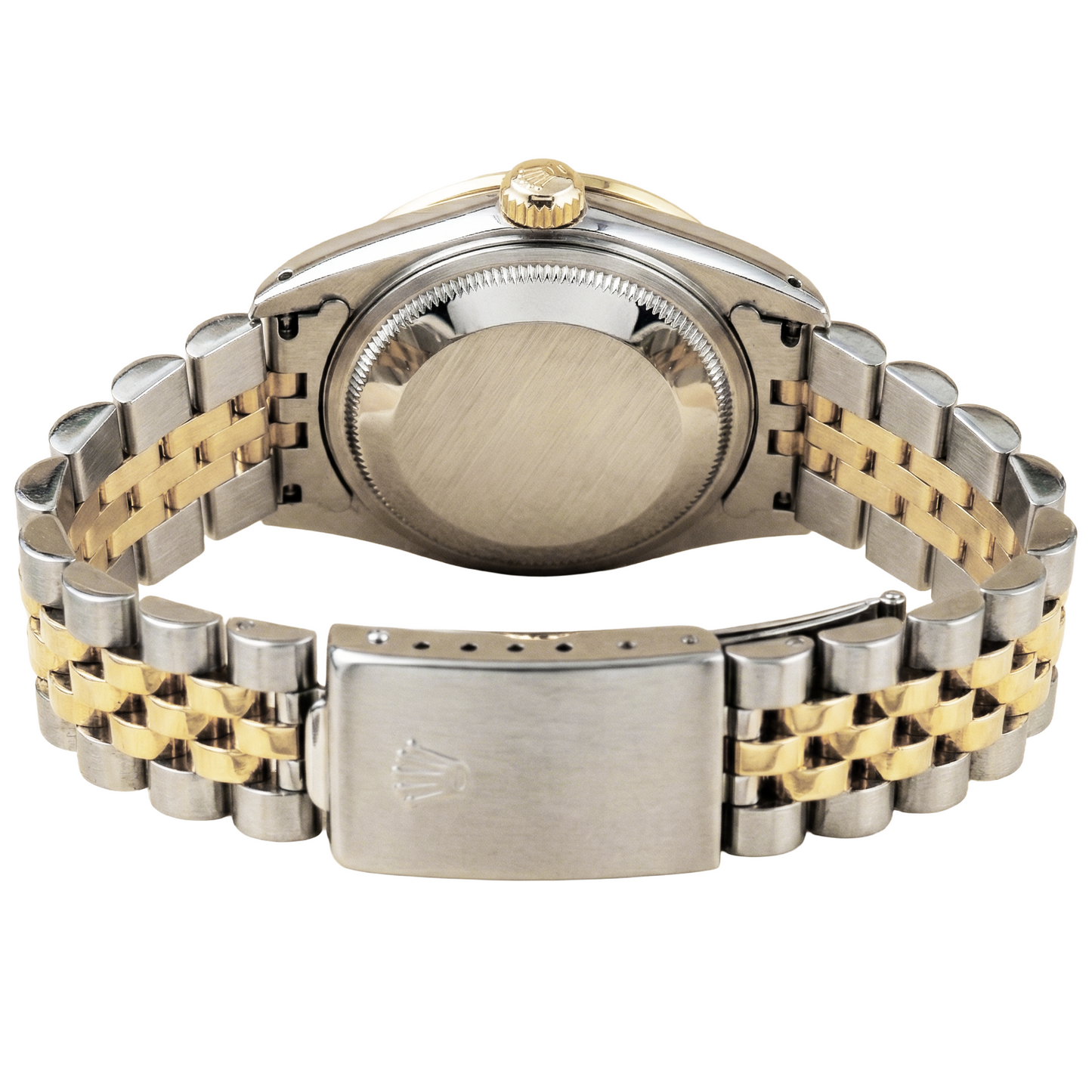 White Roman Dial Natural Earth Mined Diamond Bezel Rolex Date Women Watch Tt Jubilee