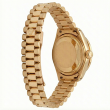 White Roman Dial Natural Earth Mined Diamond Bezel Rolex Dj Watch President Style Yg