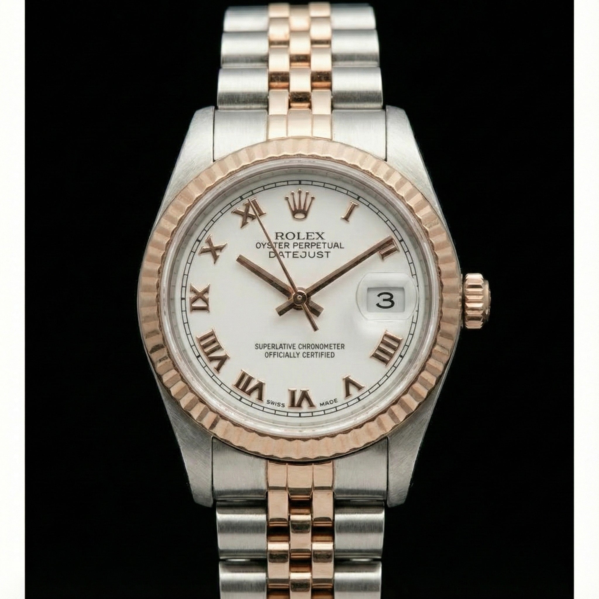 White Roman Dial Rolex Datejust Lady Watch Oyster Perpetual