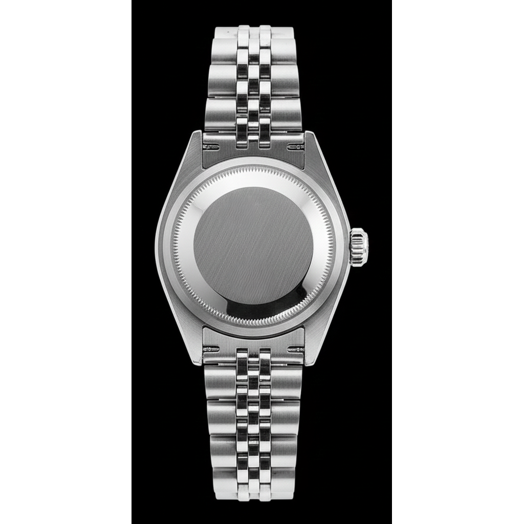 White Roman Dial Rolex Ladies Bracelet Date Just Natural Earth Mined Diamond Bezel